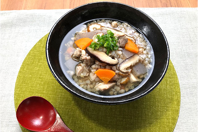そば米雑炊／そば米汁