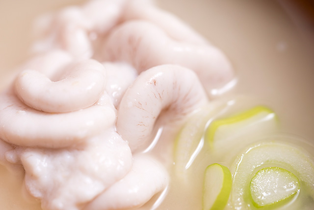 スケソウダラの白子の味噌汁