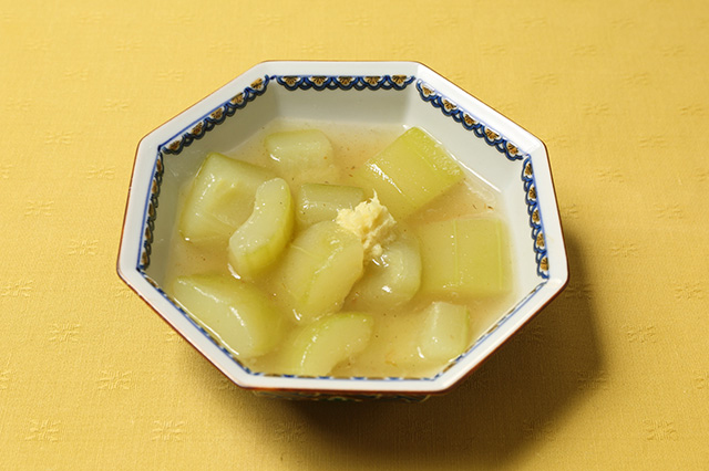 加賀太きゅうりのあんかけ