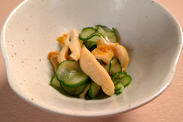 天然ほやの酢の物