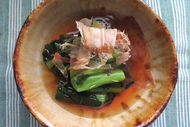 のらぼう菜のおひたし