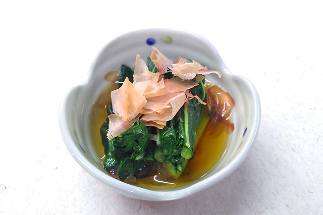 のらぼう菜のおひたし