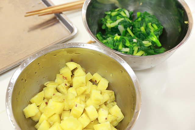 ねぎとさつまいものぬた