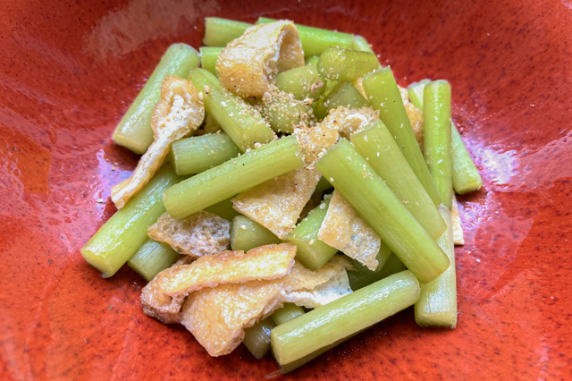 つわぶきの油炒め