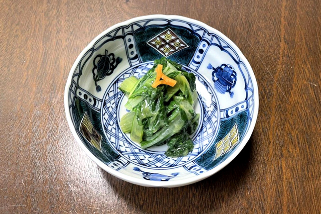 大阪しろ菜の辛子和え