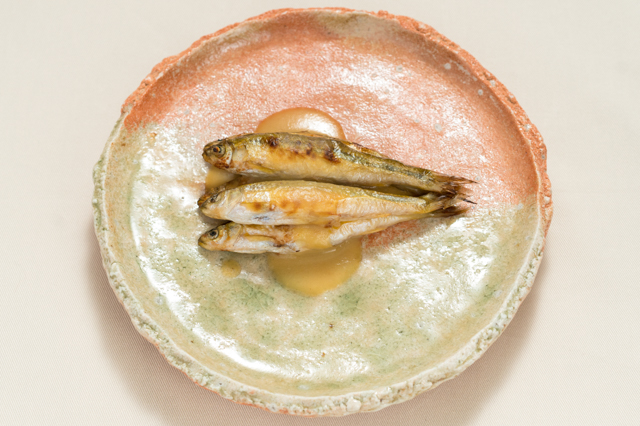 焼きもろこのどろ酢