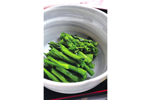 水かけ菜の漬物