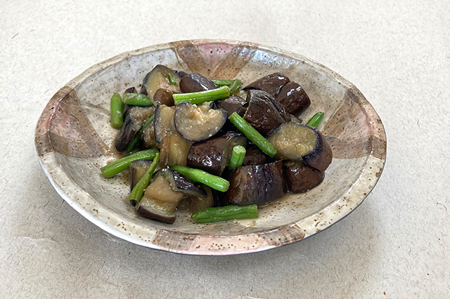 なすといんげんの油味噌