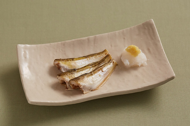 ハタハタの湯揚げ