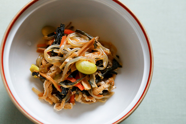 くきたち干しの煮物