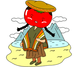 トマトのキャラクターイラスト