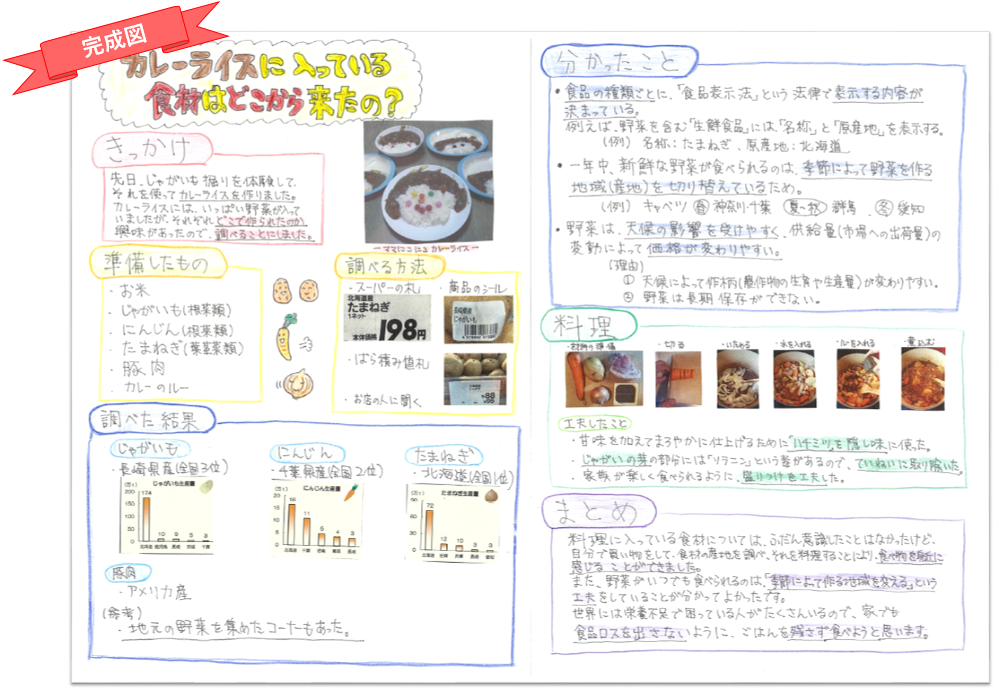 自由研究完成図