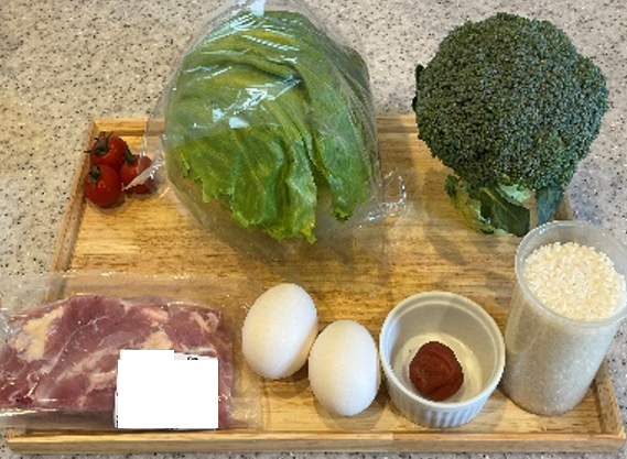 お弁当の作り方（①材料をそろえる）