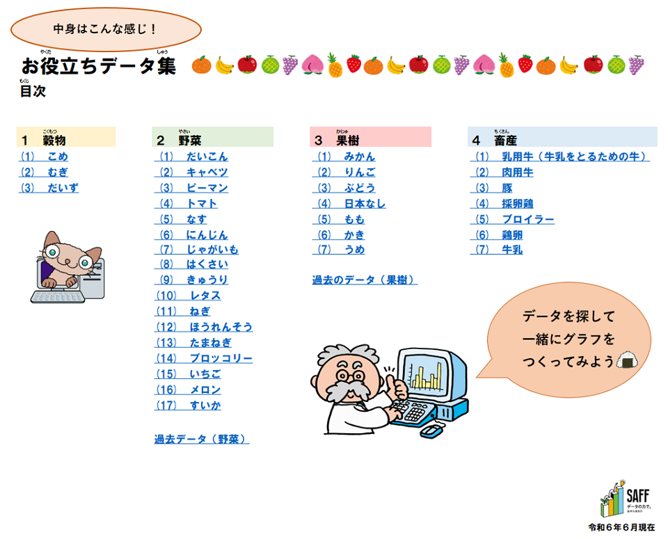 お役立ちデータ集