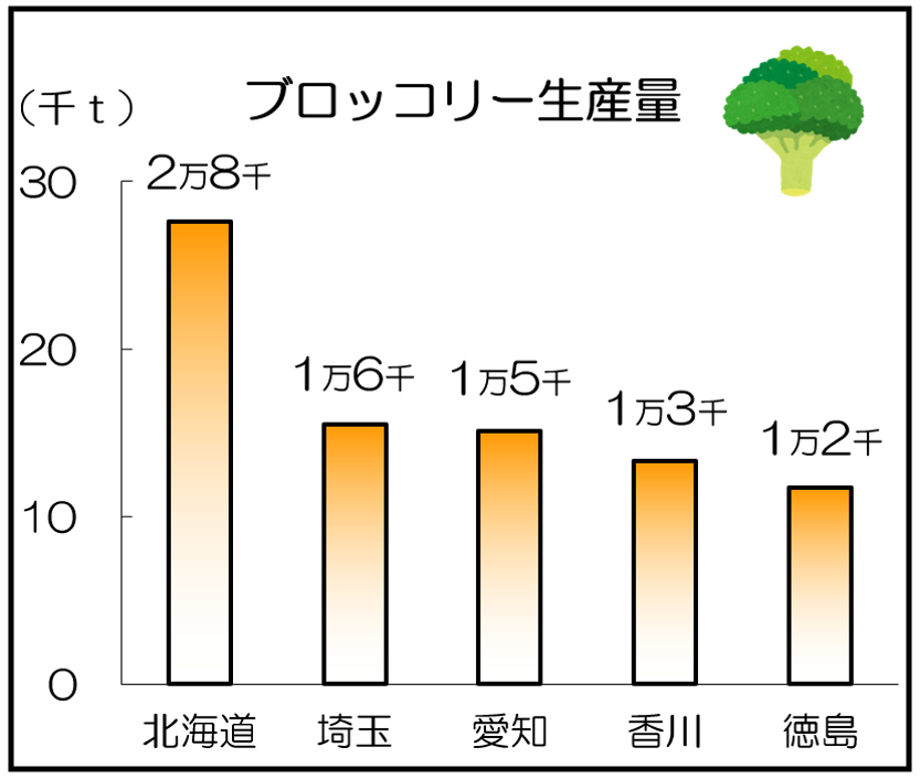 ブロッコリー生産量