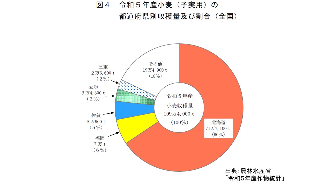 令和5年産小麦(子実用)円グラフ