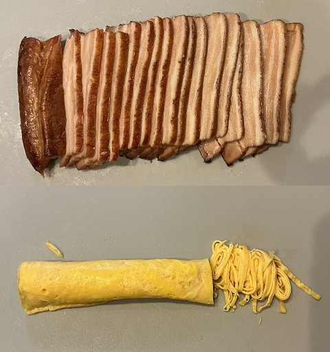 ⑤具材を切る（右）