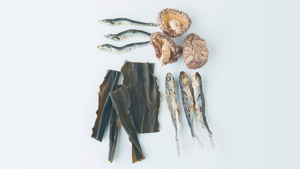 昆布、椎茸、魚の干物