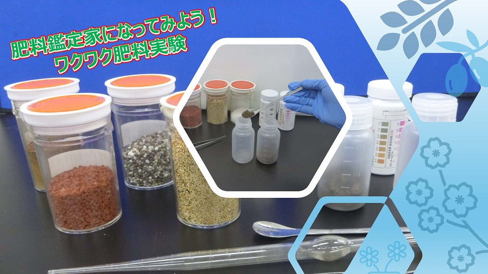 小分けされた様々な肥料の写真