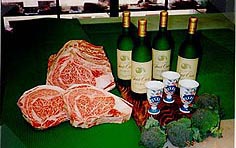 「梨ワイン」と「佐賀牛」