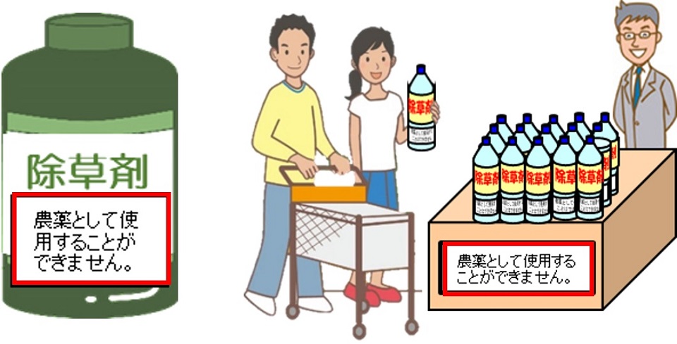 農薬登録されていない除草剤