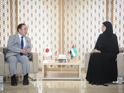 アムナ気候変動・環境大臣と会談する 坂本農林水産大臣