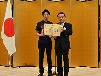 受賞者と坂本農林水産大臣