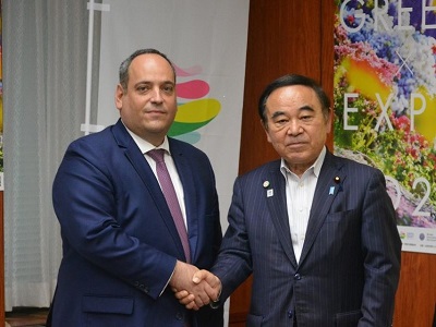 ケルケンツェス博覧会国際事務局（BIE）事務局長と坂本農林水産大臣