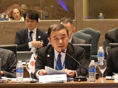 G20農業大臣会合で発言する坂本農林水産大臣