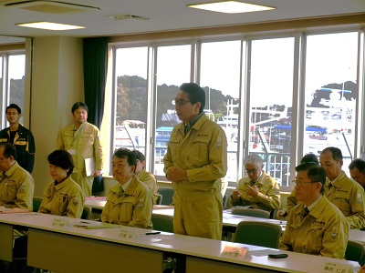 いわき市で県漁連等と意見交換を行う江藤農林水産大臣