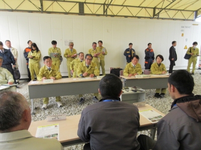 富岡町で農業者と意見交換を行う江藤農林水産大臣