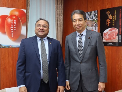 シビ・ジョージ駐日インド大使と江藤農林水産大臣