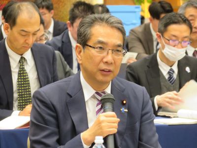 「第30回原子力災害からの福島復興再生協議会」にて挨拶を行う江藤農林水産大臣