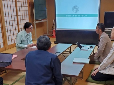 志賀町の農業者と意見交換を行う高橋農林水産大臣政務官