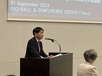 開会挨拶を行う武村農林水産副大臣