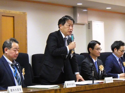 3月21日 「バイオマス産業都市認定証授与式」への出席