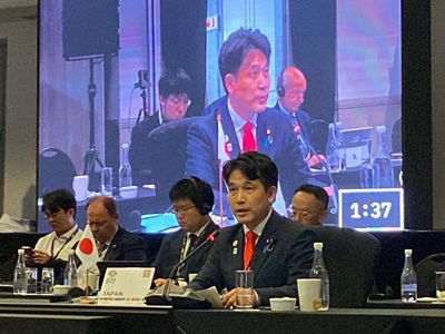 G20農業大臣会合・G20食料安全保障大臣会合で発言する滝波農林水産副大臣