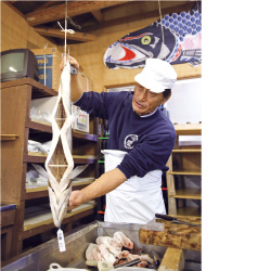 越後村上三ノ丸流鮭塩引き道場