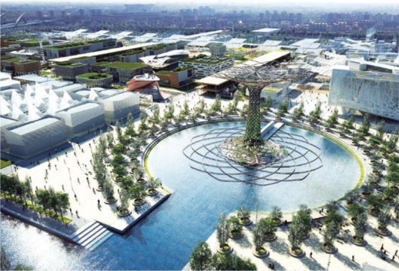 ミラノ万博のシンボル「生命の樹」