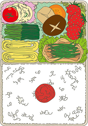 弁当のイラスト