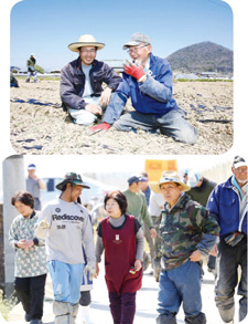幅広い年齢層のスタッフが働く様子の写真