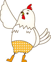 にわとりのイラスト