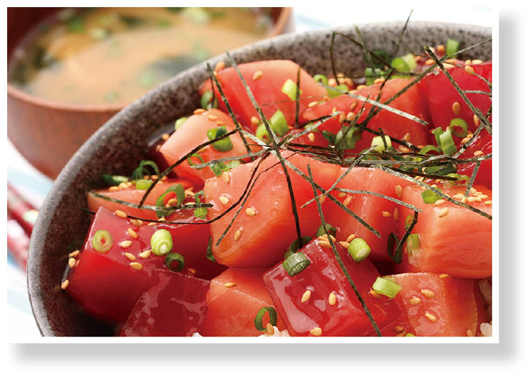 三崎のマグロ丼の写真