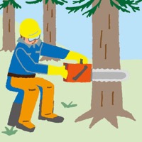 主伐のイラスト