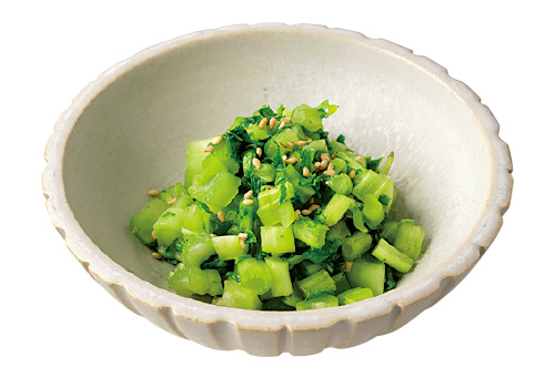 大根の葉の浅漬け