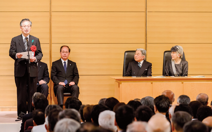天皇皇后両陛下のご臨席を仰いで行われた「みどりの式典」の様子（写真は昨年のもの）