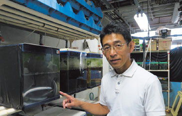 ウナギ種苗量産研究センター量産基盤グループ長の田中秀樹さん。稚魚の量産技術の開発を牽引。