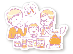 食べ慣れたものを備蓄するのが一番