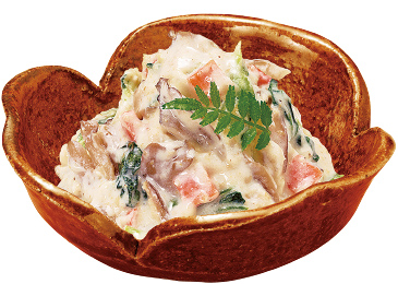 舞茸と小松菜の白和え