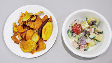 子どもからお年寄りまで食べやすい献立を工夫。